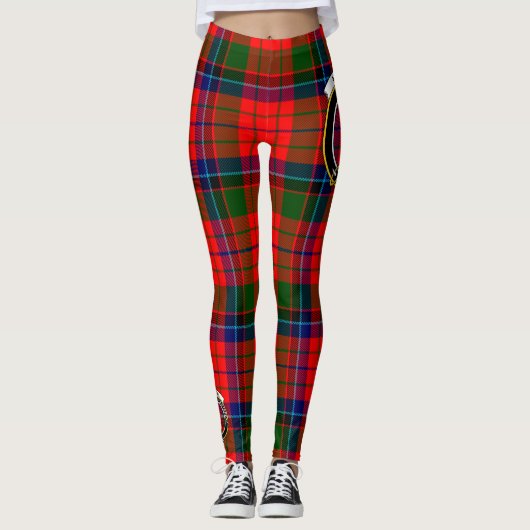 Scotstee Clan MacNicol Crest Tartan Vrouwen Leggin Leggings (Voorkant)