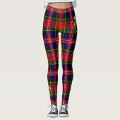 Scotstee Clan MacPherson Ancient Crest Tartan Leggings (Voorkant)