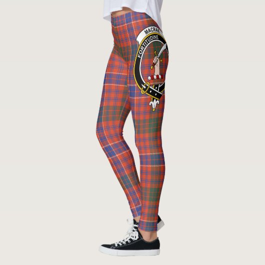 Scotstee Clan MacRae Ancient Crest Tartan Vrouwen Leggings (Links)