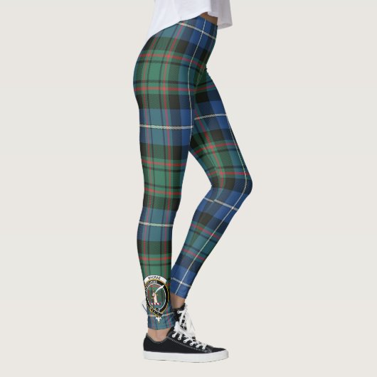 Scotstee Clan MacRae Hunting Ancient Crest Tartan Leggings (Rechts)