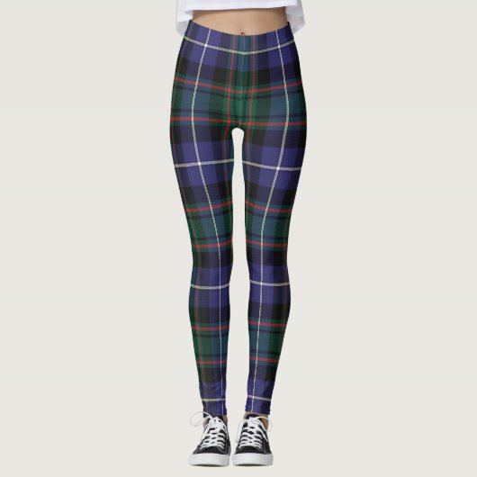 Scotstee Clan MacRae Hunting Modern Ancient Tartan Leggings (Voorkant)