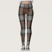 Scotstee Clan MacRae Hunting Weathered Crest Tarta Leggings (Voorkant)