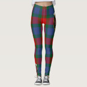 Scotstee Clan Mar Crest Tartan Dames Leggings (Voorkant)