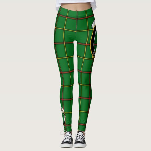 Scotstee Clan Mar HuntingCrest Tartan Vrouwen Leggings (Voorkant)