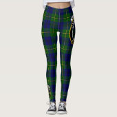 Scotstee Clan Marjoribanks ModernCrest Tartan Leggings (Voorkant)