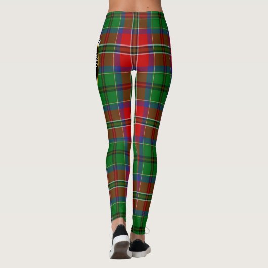Scotstee Clan McCulloch Crest Tartan Vrouwen Legge Leggings (Achterkant)
