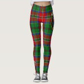 Scotstee Clan McCulloch Crest Tartan Vrouwen Legge Leggings (Voorkant)