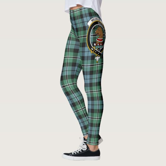 Scotstee Clan Melville Hunting Crest Tartan Vrouwe Leggings (Links)