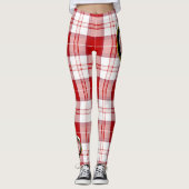 Scotstee Clan MenZies Red Crest Tartan Vrouwen Leggings (Voorkant)