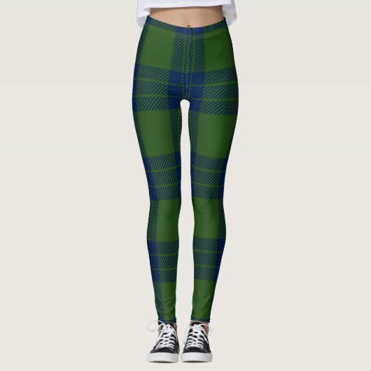 Scotstee Clan Montgomery Modern Ancient Tartan Leggings (Voorkant)