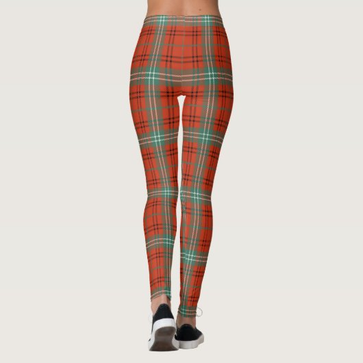 Scotstee Clan Morrison Red Ancient Ancient Tartan Leggings (Achterkant)