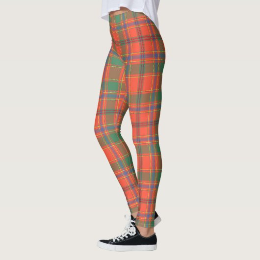 Scotstee Clan Munro Ancient Ancient Tartan Vrouwen Leggings (Links)