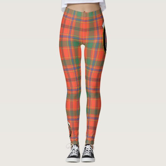 Scotstee Clan Munro Ancient Crest Tartan Vrouwen Leggings (Voorkant)