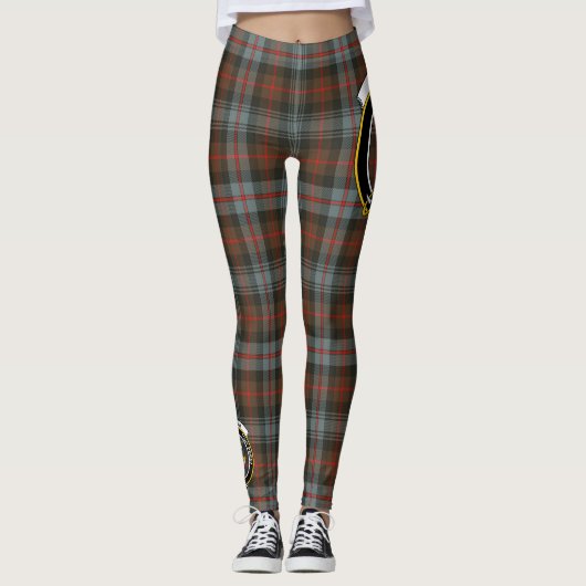 Scotstee Clan Murray van Atholl Weathered Crest Leggings (Voorkant)