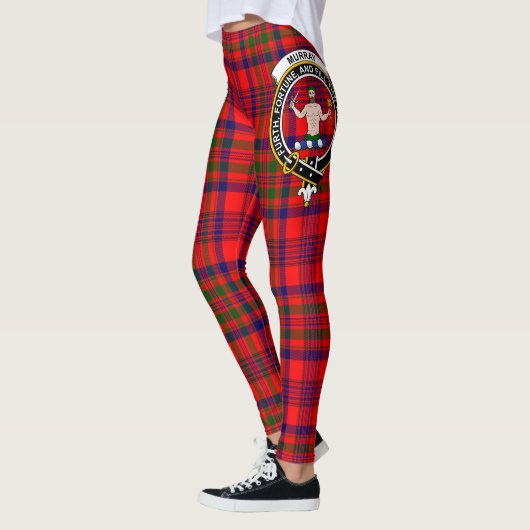 Scotstee Clan Murray van Tulloch Crest Tartan Vrou Leggings (Links)