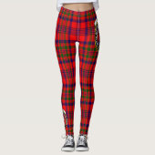 Scotstee Clan Murray van Tulloch Crest Tartan Vrou Leggings (Voorkant)