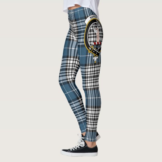 Scotstee Clan Napier Crest Tartan Vrouwen Leggings (Links)
