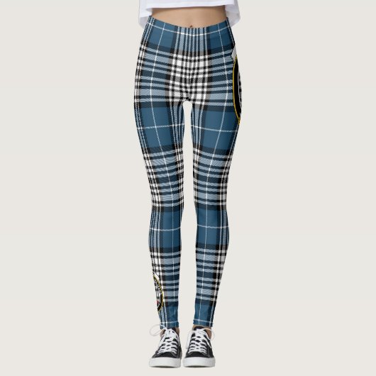 Scotstee Clan Napier Crest Tartan Vrouwen Leggings (Voorkant)
