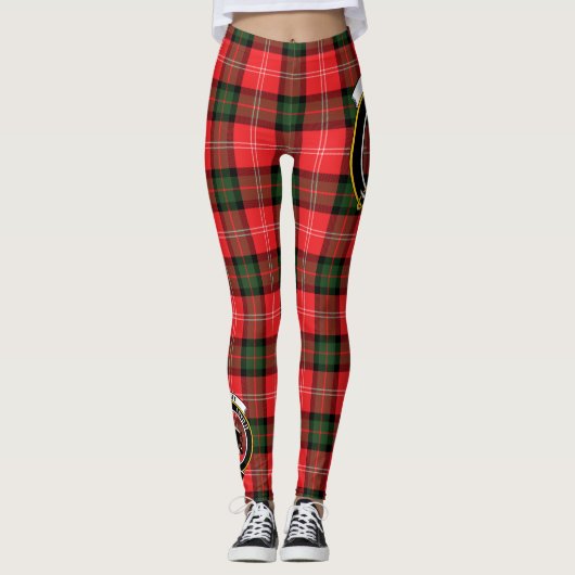 Scotstee Clan Nesbitt Crest Tartan Vrouwen Legging (Voorkant)