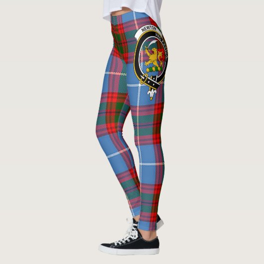 Scotstee Clan Newton Crest Tartan Vrouwen Leggings (Links)