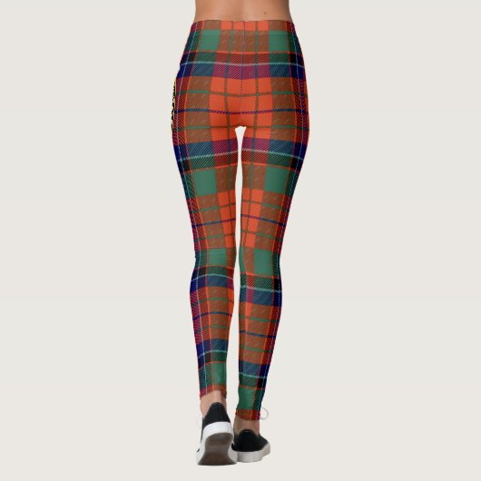 Scotstee Clan Nicolson Ancient Crest Tartan Vrouwe Leggings (Achterkant)