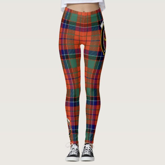 Scotstee Clan Nicolson Ancient Crest Tartan Vrouwe Leggings (Voorkant)