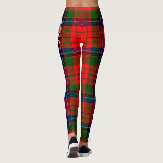 Scotstee Clan Nicolson Crest Tartan Vrouwen Leggin Leggings (Achterkant)
