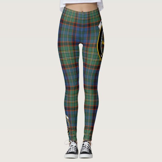 Scotstee Clan Nicolson Hunting Ancient Crest Tarta Leggings (Voorkant)