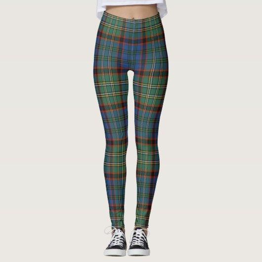 Scotstee Clan Nicolson Hunting Ancient Tartan Leggings (Voorkant)