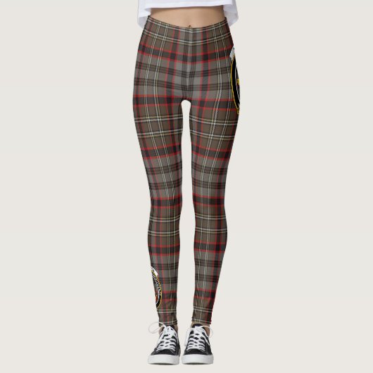 Scotstee Clan Nicolson Hunting Weathered Crest Leggings (Voorkant)