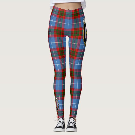Scotstee Clan Nicolson Modern Crest Tartan Vrouwen Leggings (Voorkant)