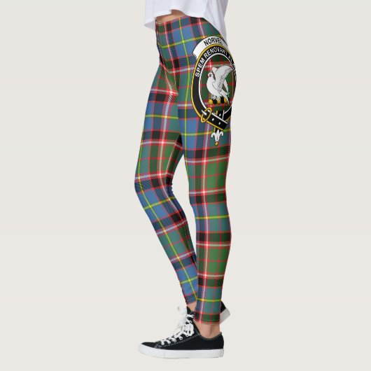 Scotstee Clan Norvel Crest Tartan Women Leggings (Links)