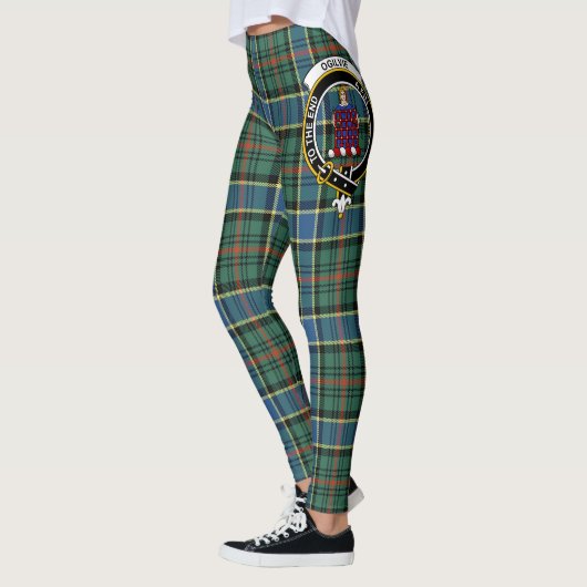 Scotstee Clan Ogilvie Hunting Ancient Crest Tartan Leggings (Links)