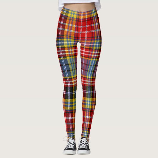 Scotstee Clan Ogilvie Of Airlie Ancient Tartan Leggings (Voorkant)