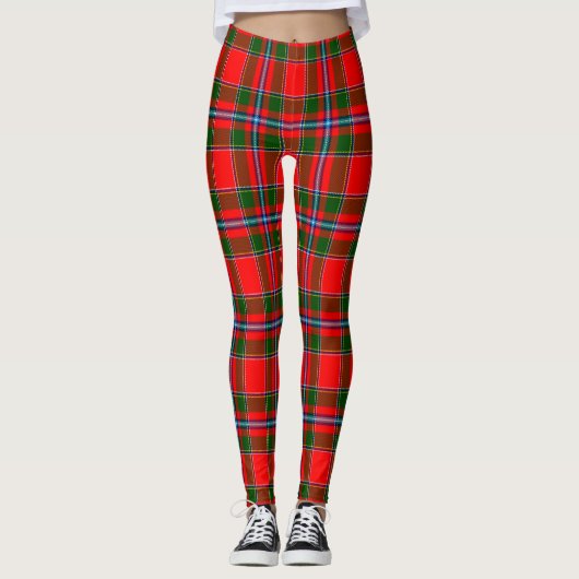 Scotstee Clan Paterson Red Tartan Women Leggings (Voorkant)