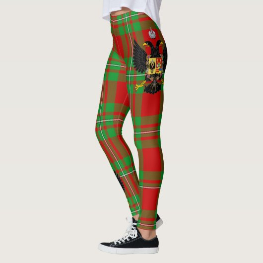 Scotstee Clan Peter Crest Tartan Vrouwen Leggings (Links)