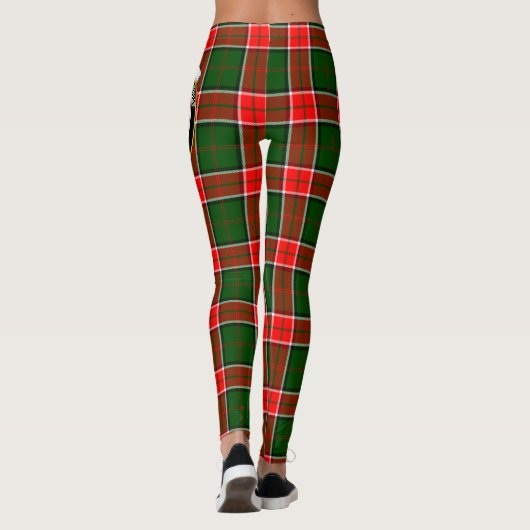 Scotstee Clan Pollock Crest Tartan Vrouwen Legging (Achterkant)