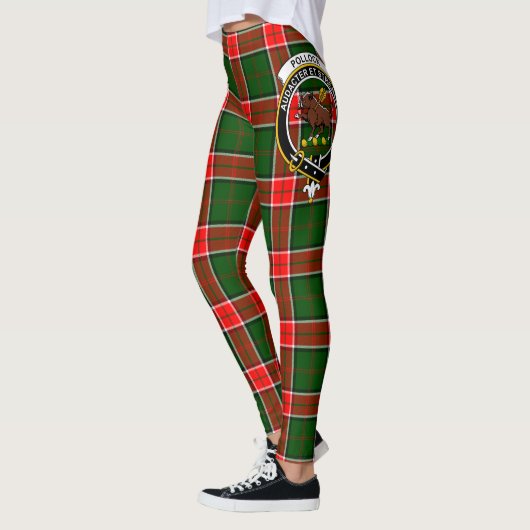 Scotstee Clan Pollock Crest Tartan Vrouwen Legging (Links)