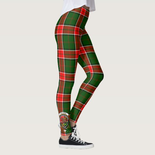 Scotstee Clan Pollock Crest Tartan Vrouwen Legging (Rechts)