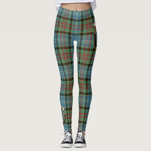 Scotstee Clan Porterfield Crest Tartan Vrouwen Leggings (Voorkant)