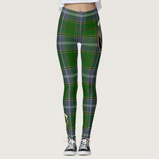 Scotstee Clan Pringle Crest Tartan Vrouwen Legging (Voorkant)
