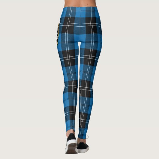 Scotstee Clan Ramsay Blue Ancient Crest Tartan Leggings (Achterkant)