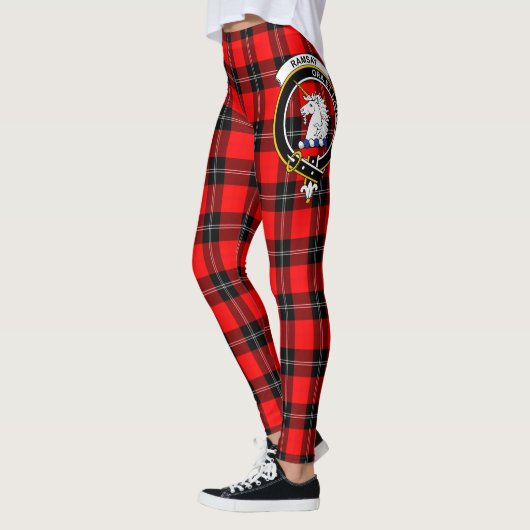 Scotstee Clan Ramsay Crest Tartan Vrouwen Leggings (Links)