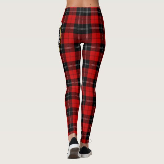 Scotstee Clan Ramsay Red Crest Tartan Vrouwen Leggings (Achterkant)
