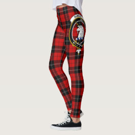 Scotstee Clan Ramsay Red Crest Tartan Vrouwen Leggings