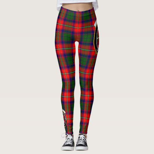 Scotstee Clan Riddell Crest Tartan Vrouwen Legging (Voorkant)