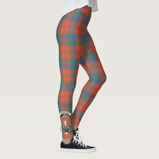 Scotstee Clan Robertson Ancient Crest Tartan Vrouw Leggings (Rechts)