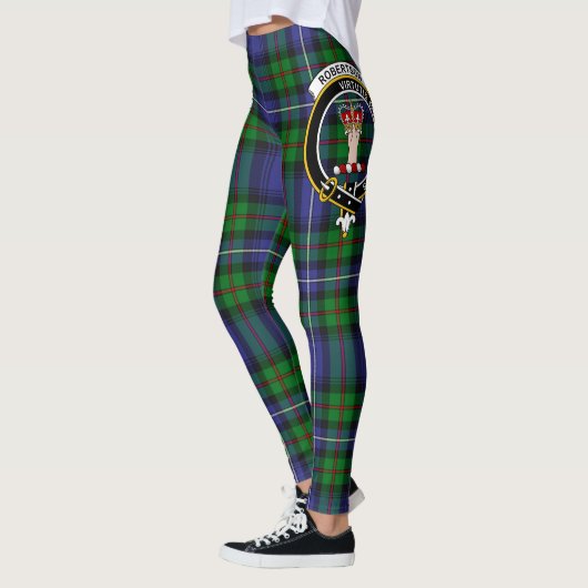 Scotstee Clan Robertson Hunting Modern Crest Tarta Leggings (Links)