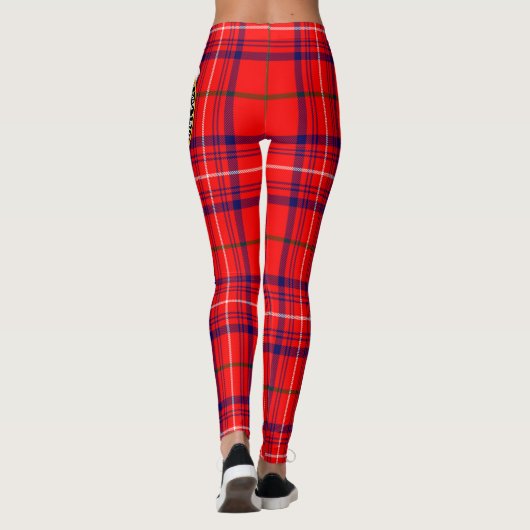 Scotstee Clan Roos Crest Tartan Vrouwelijke Leggin Leggings (Achterkant)