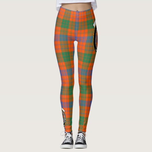 Scotstee Clan Ross Ancient Crest Tartan Vrouwen Leggings (Voorkant)